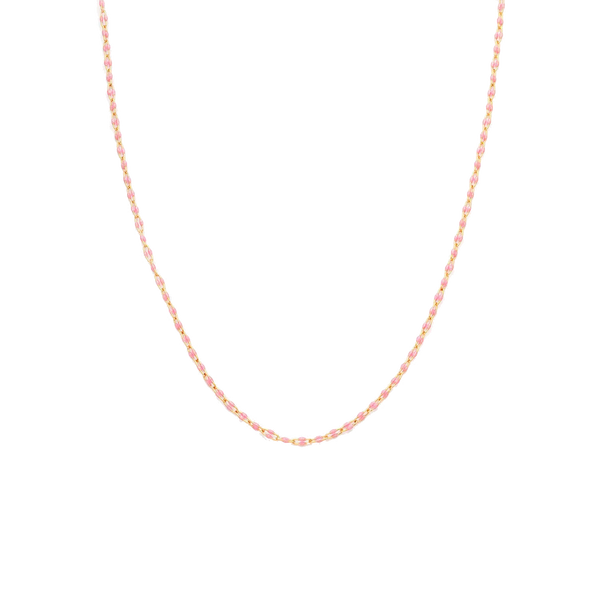 Candy Chain Necklace | Pink U-Link & Goldfill