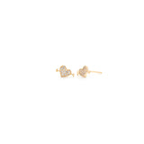 Cupid Studs | 10K Gold & CZ