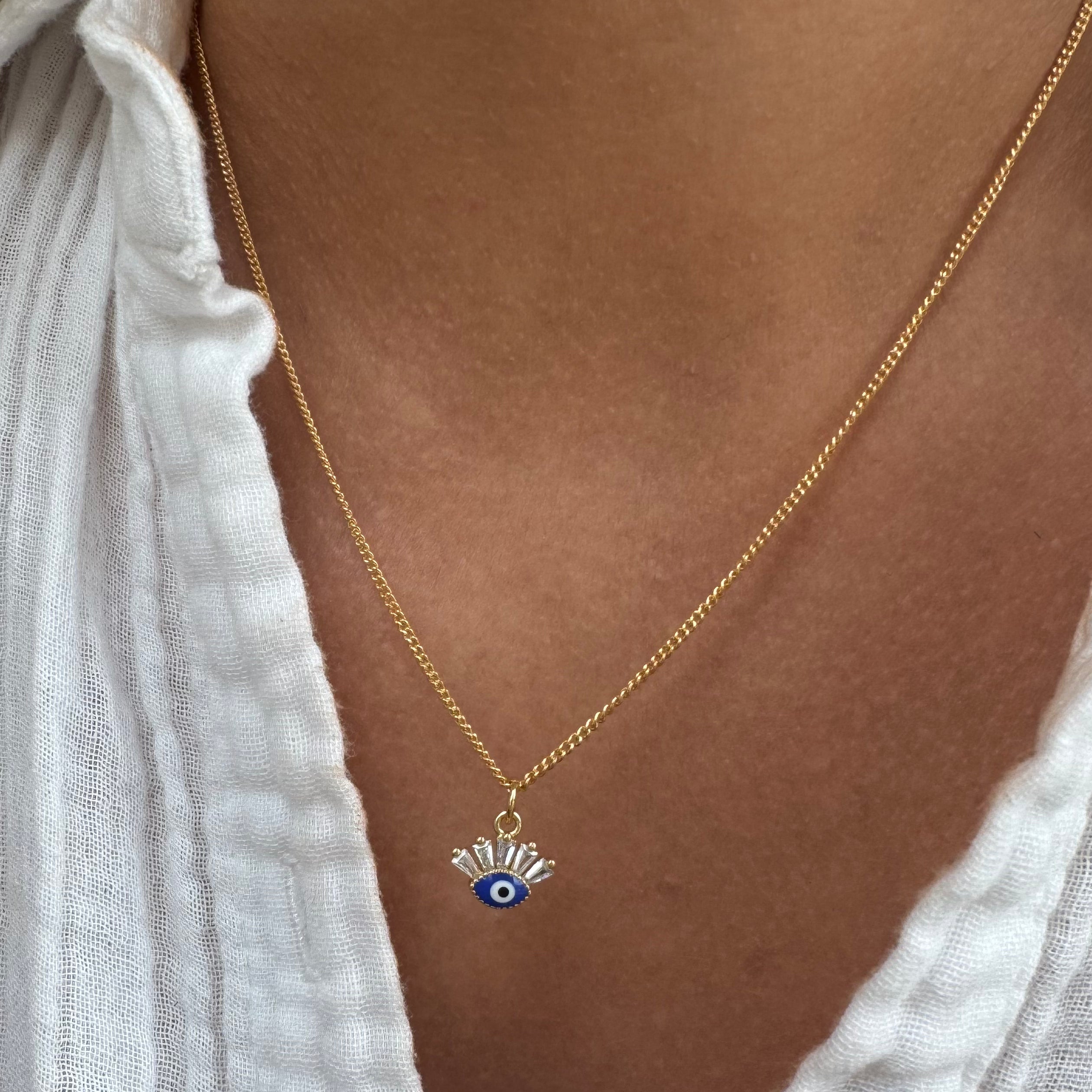 あなたを守る目【leah alexandra】EVIL EYE NECKLACE★カナダ発 あなたを守る目【leah alexandra】EVIL EYE NECKLACE☆カナダ発