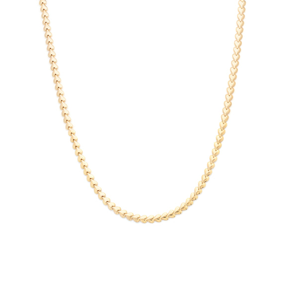 Herringheart Chain Necklace | Gold