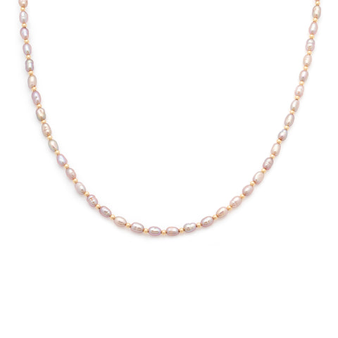Amalfi Mauve Necklace | Pearl