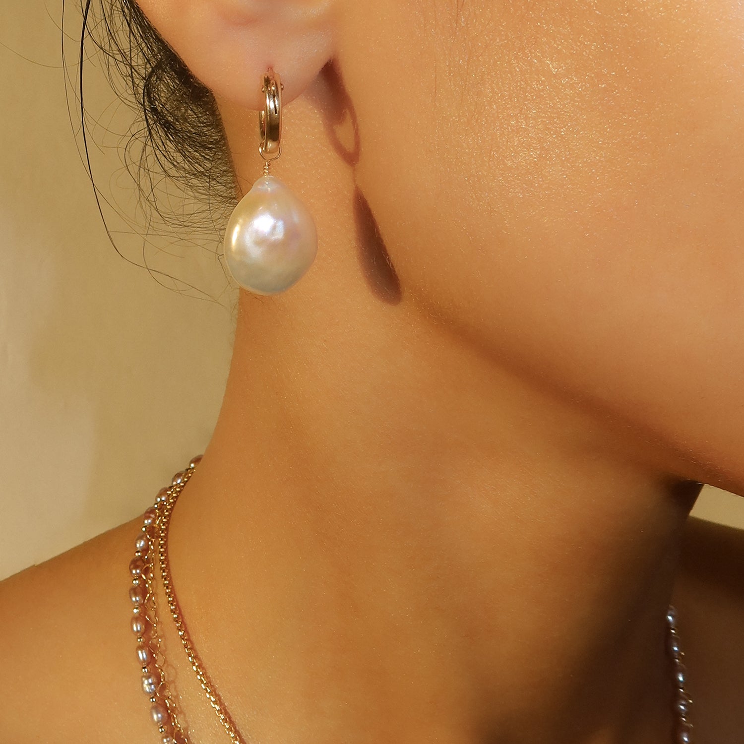 Amelia Organic Hoops