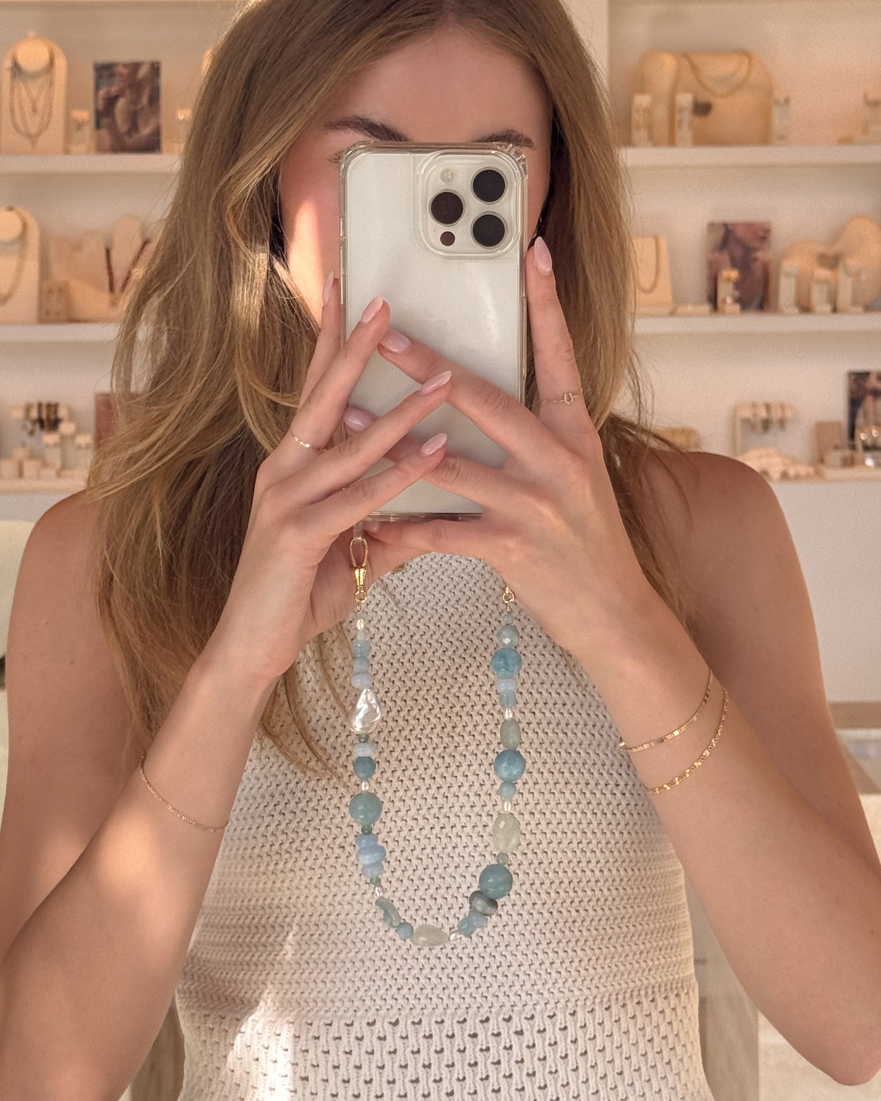 Aquamarine Dream Phone Wristlet