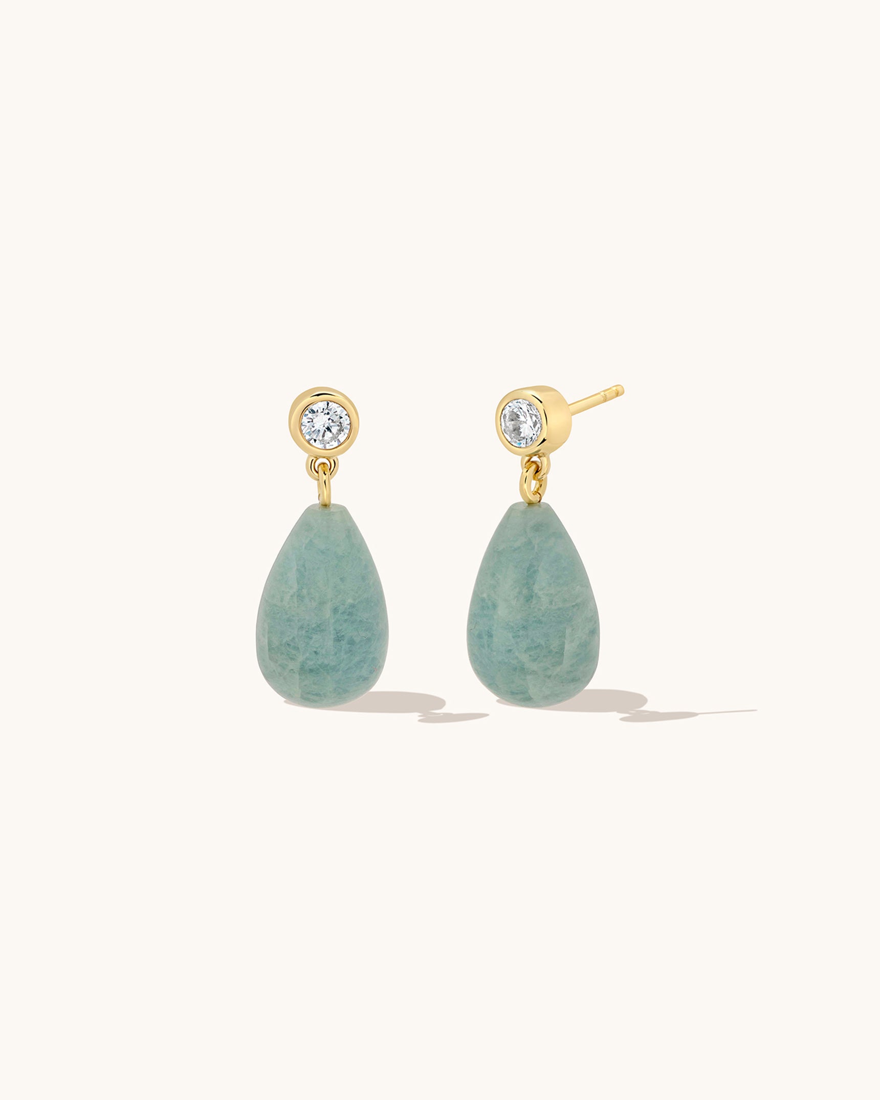 Ava Aquamarine Drop Earrings
