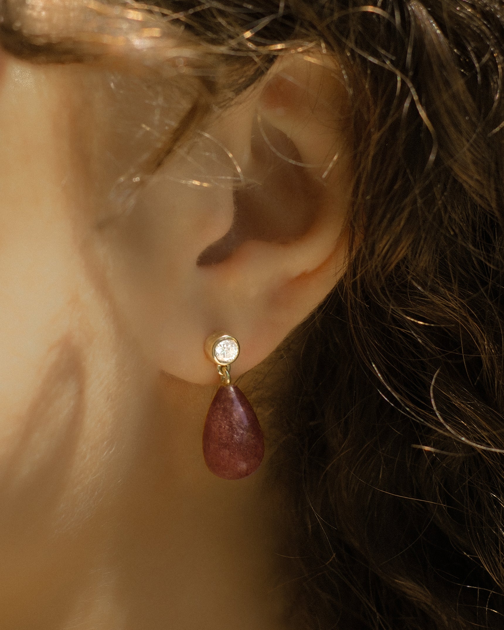 Ava Sapphire Drop Earrings