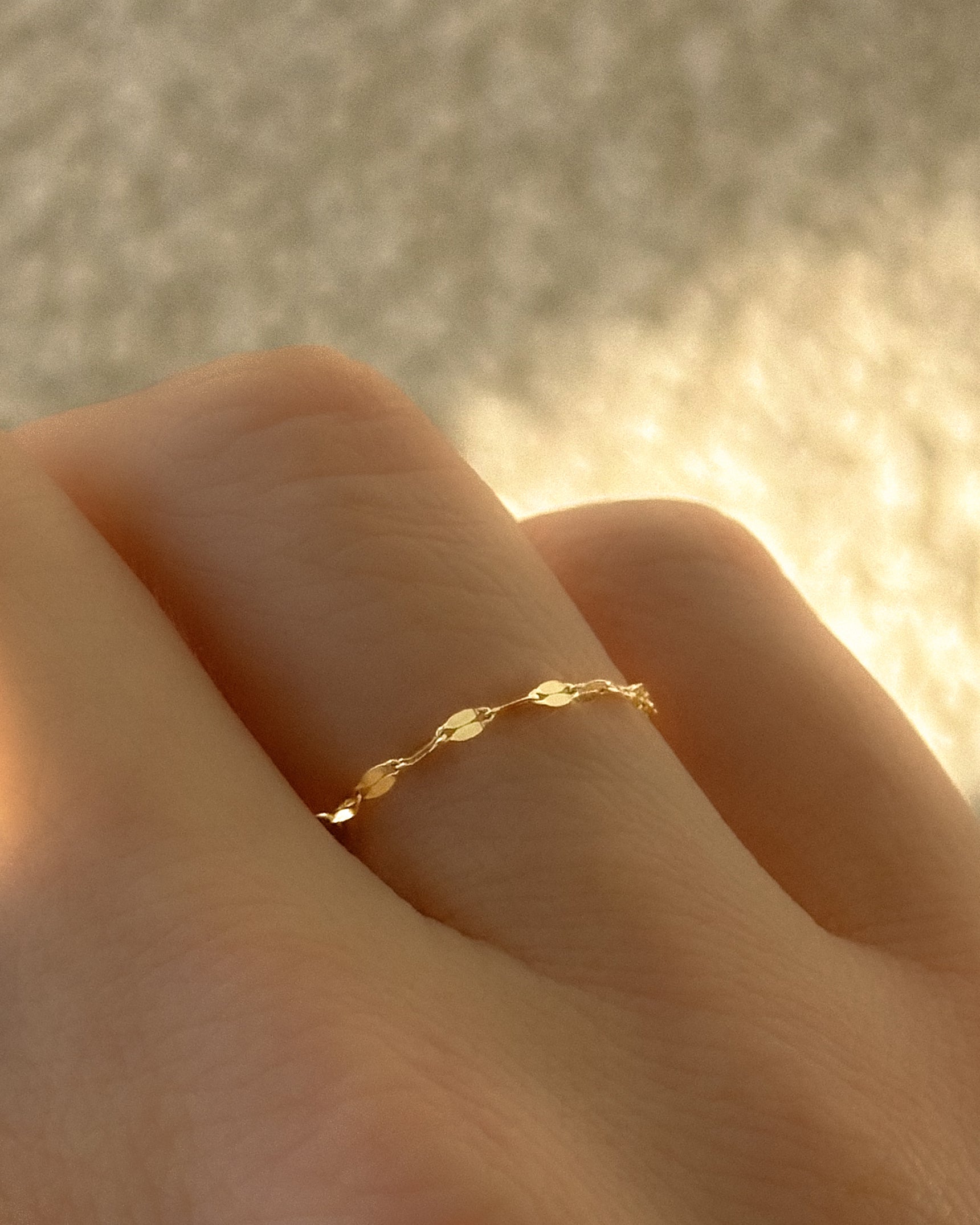 Baby Shimmer Chain Ring