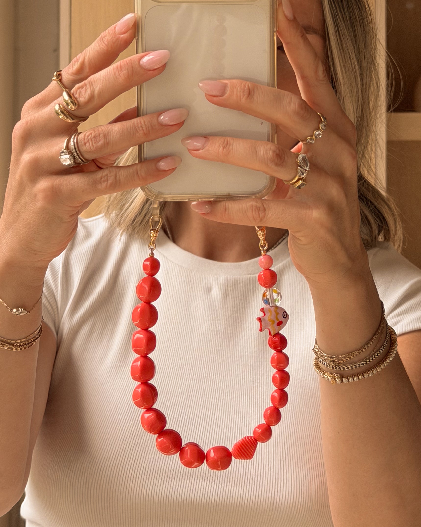Belize Coral Phone Wristlet
