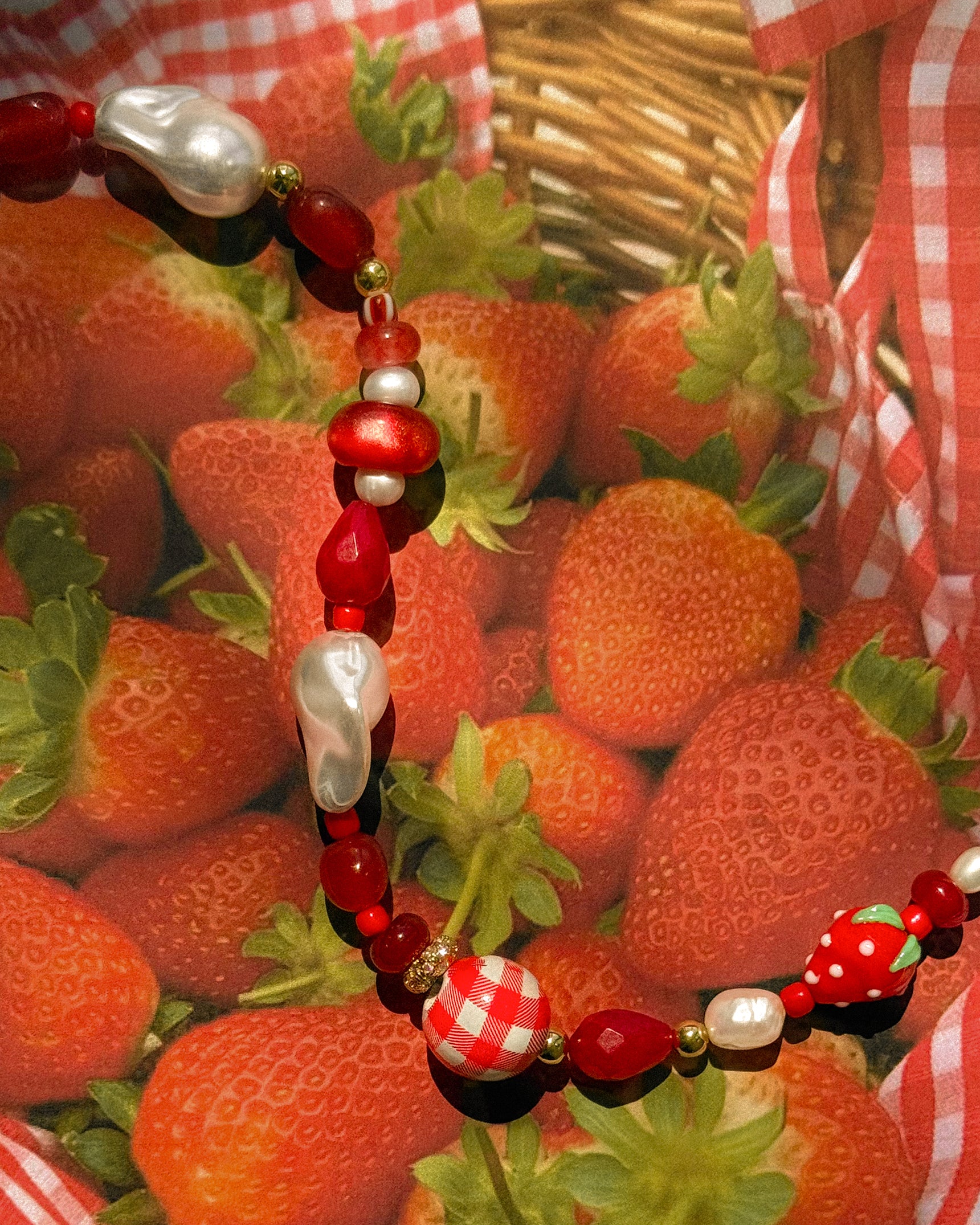 Berry Picnic Phone Wristlet