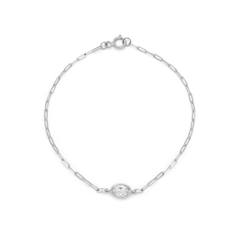 Bezel Oval Bracelet