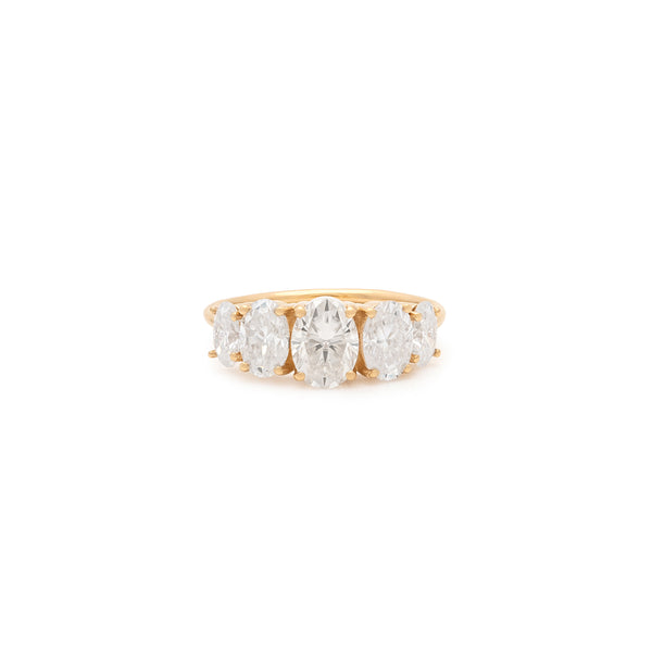 Bijette Bold Ring | 14K Gold & Moissanite