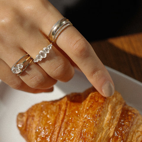 Bijette Ring | White Topaz