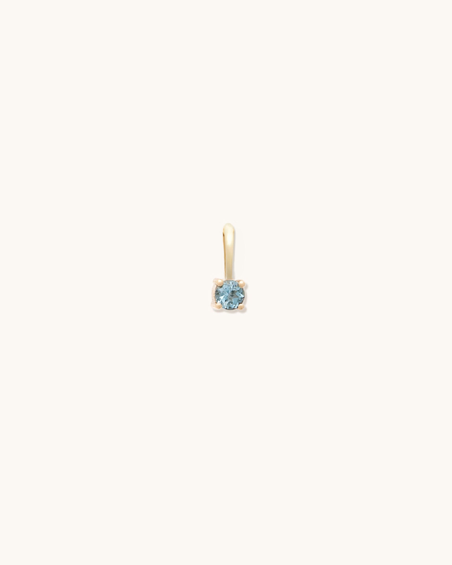 Aquamarine Birthstone Charm