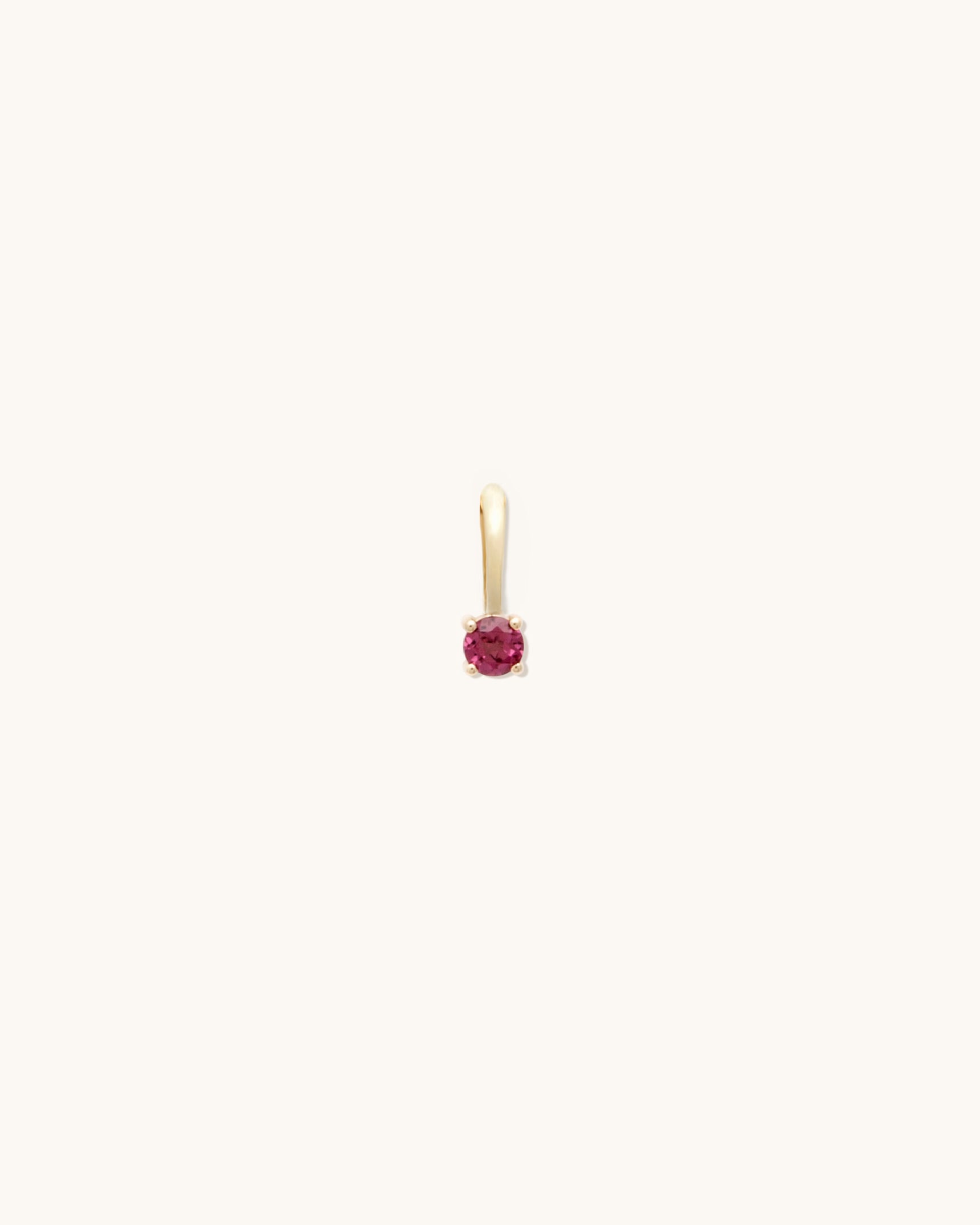 Ruby Birthstone Charm