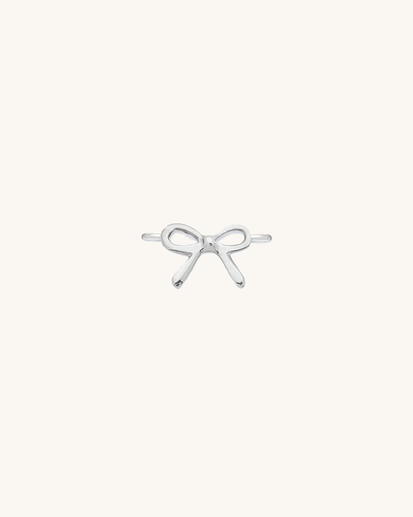 Bow Connector Silver