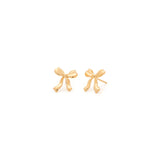 Bow Petite Earrings | Gold