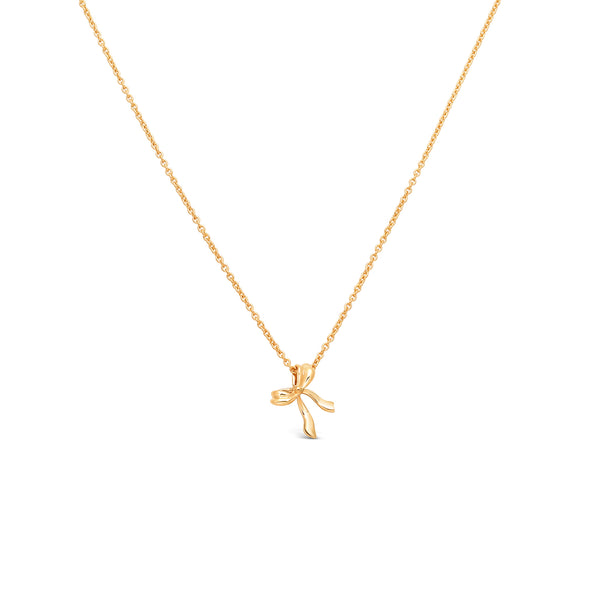 Bow Necklace | Gold