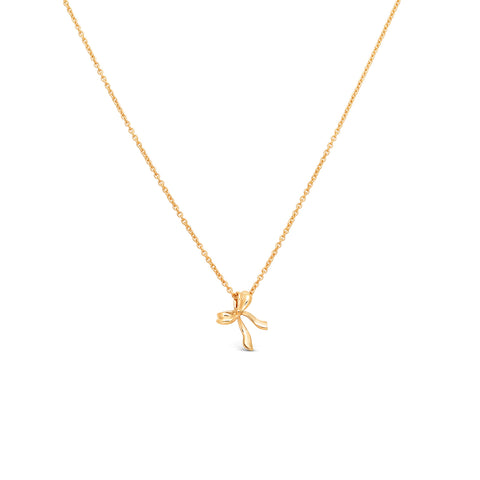 Bow Necklace | Gold