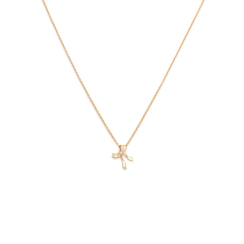 Bow Necklace | Gold