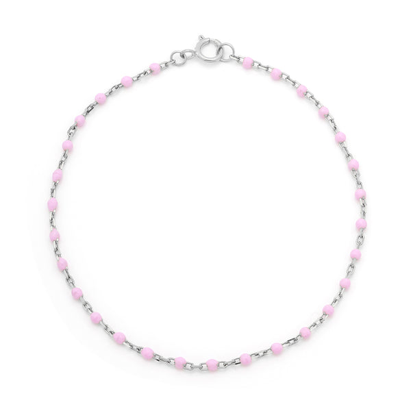 Candy Chain Anklet | Lilac & Silver