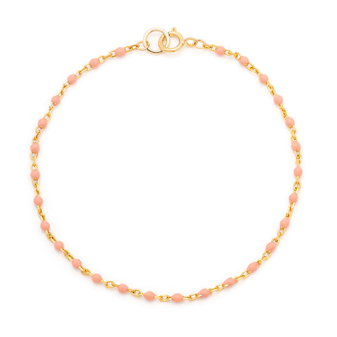 Candy Chain Anklet | Peach Fuzz & Gold