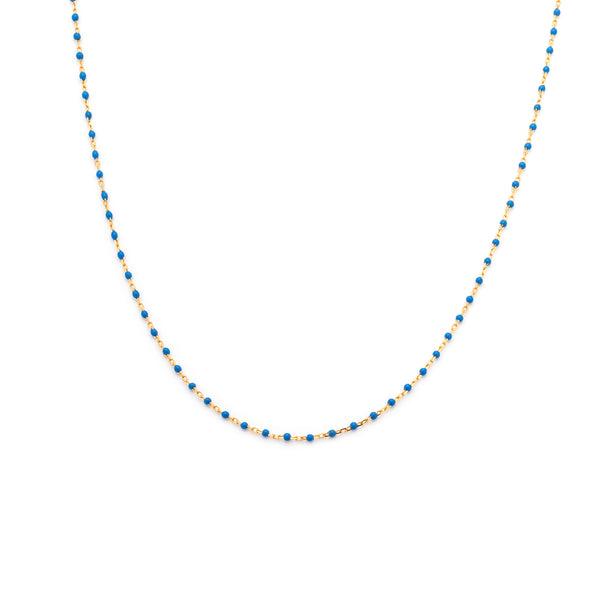 Candy Chain Necklace | Azul & Gold