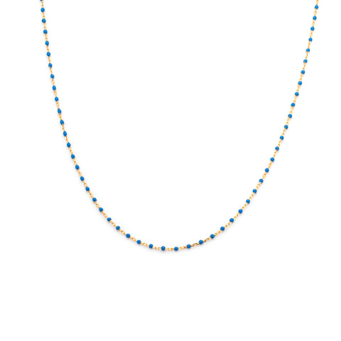 Candy Chain Necklace | Azul & Gold