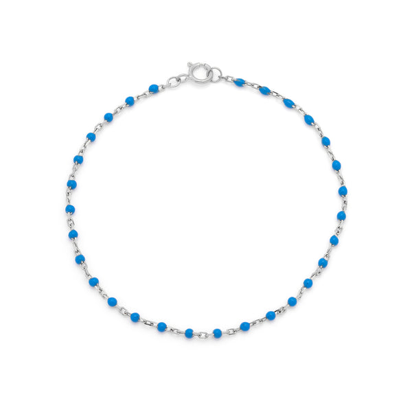 Candy Chain Bracelet | Azul & Silver