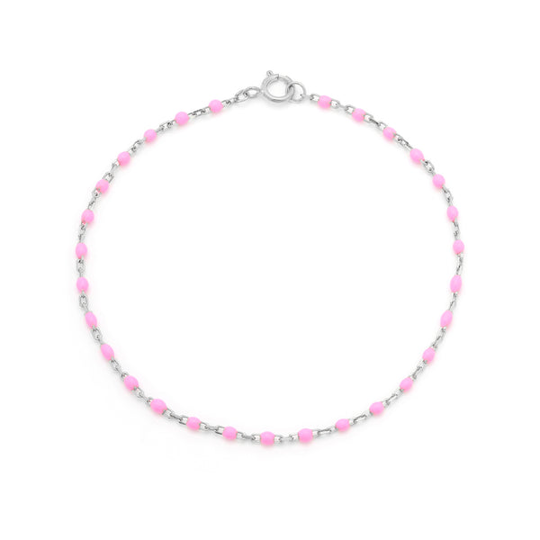 Candy Chain Bracelet | Bubblegum & Silver
