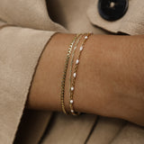 Candy Chain Anklet | Coconut & Goldfill