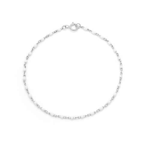 Candy Chain Bracelet | Coconut & Silver