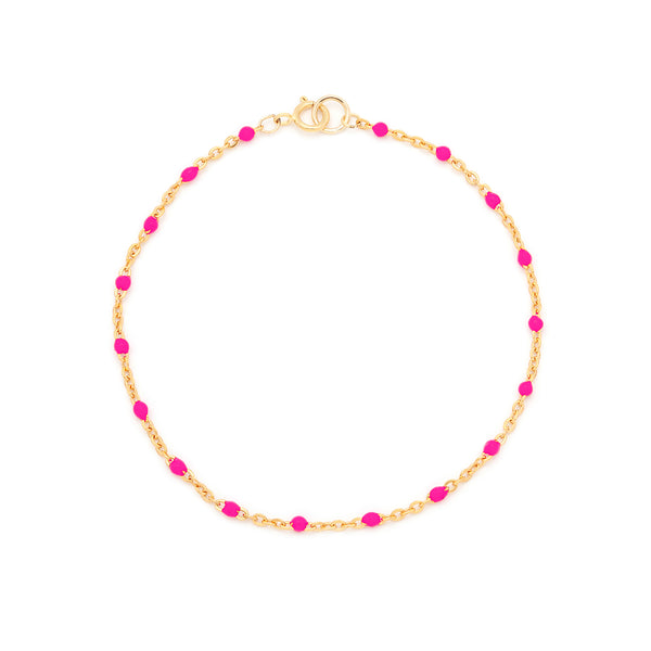 Candy Chain Bracelet | Hot Pink & Goldfill