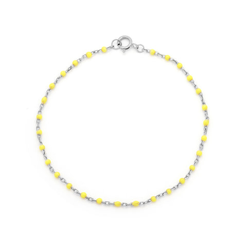 Candy Chain Bracelet | Lemon & Silver