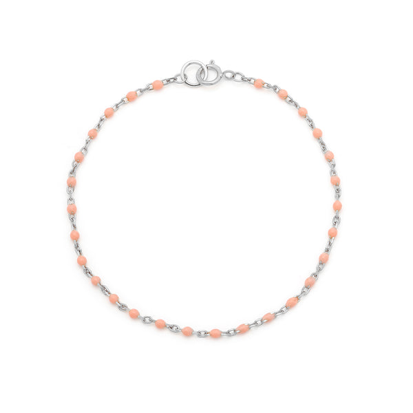 Candy Chain Bracelet | Peach Fuzz & Silver