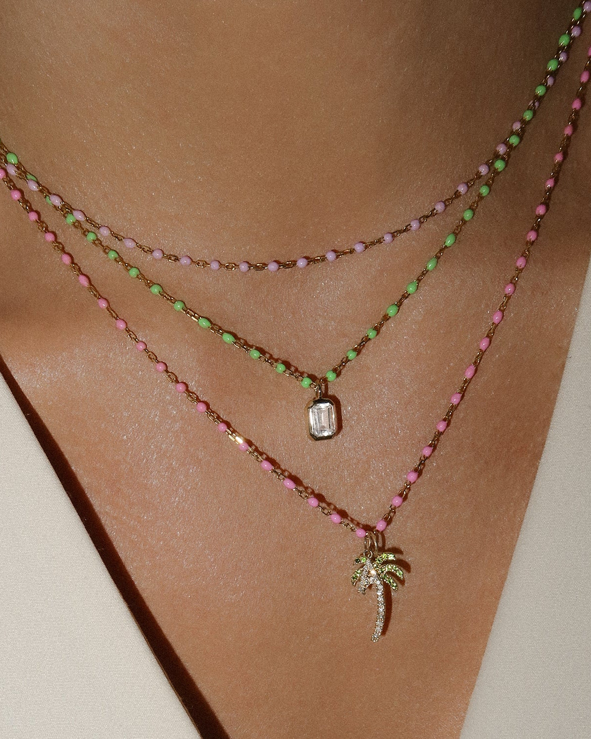 Lime Candy Chain Necklace