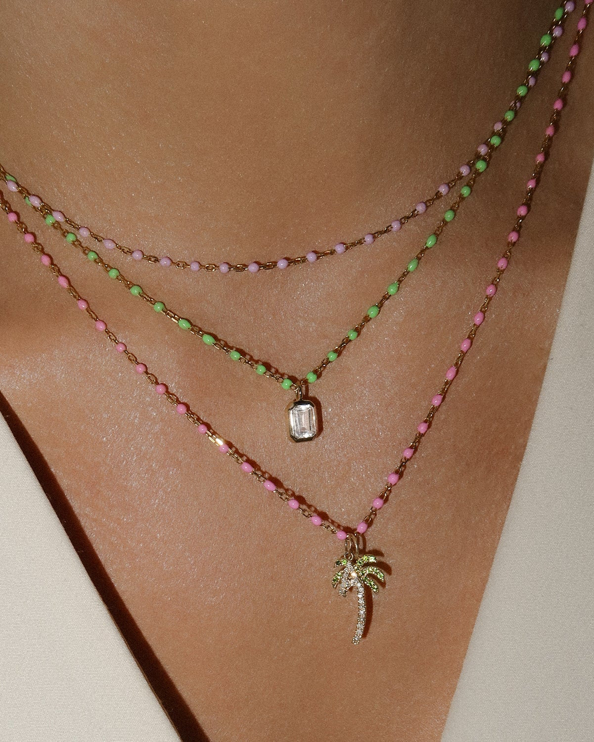 Lime Candy Chain Necklace