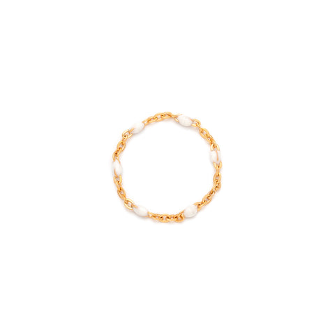 Candy Chain Ring | Coconut & Goldfill