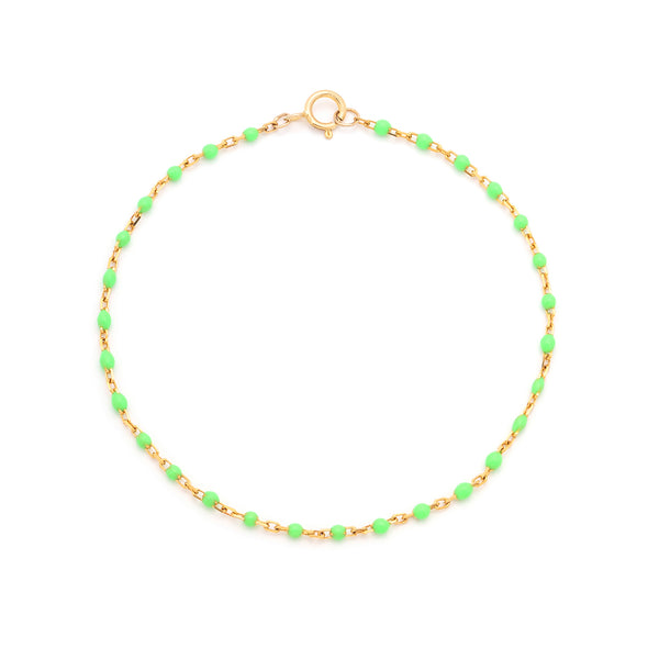Candy Chain Bracelet | Lime & Gold