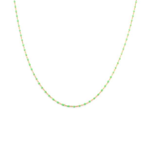 Candy Chain Necklace | Lime & Gold