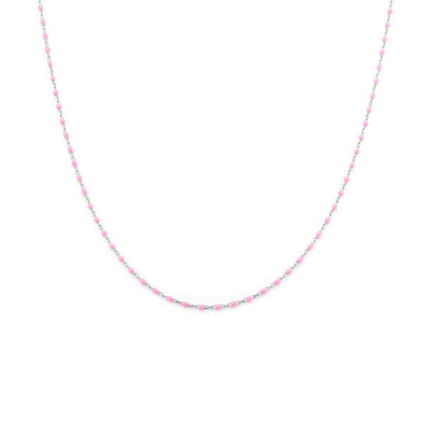 Candy Chain Necklace | Bubblegum & Silver