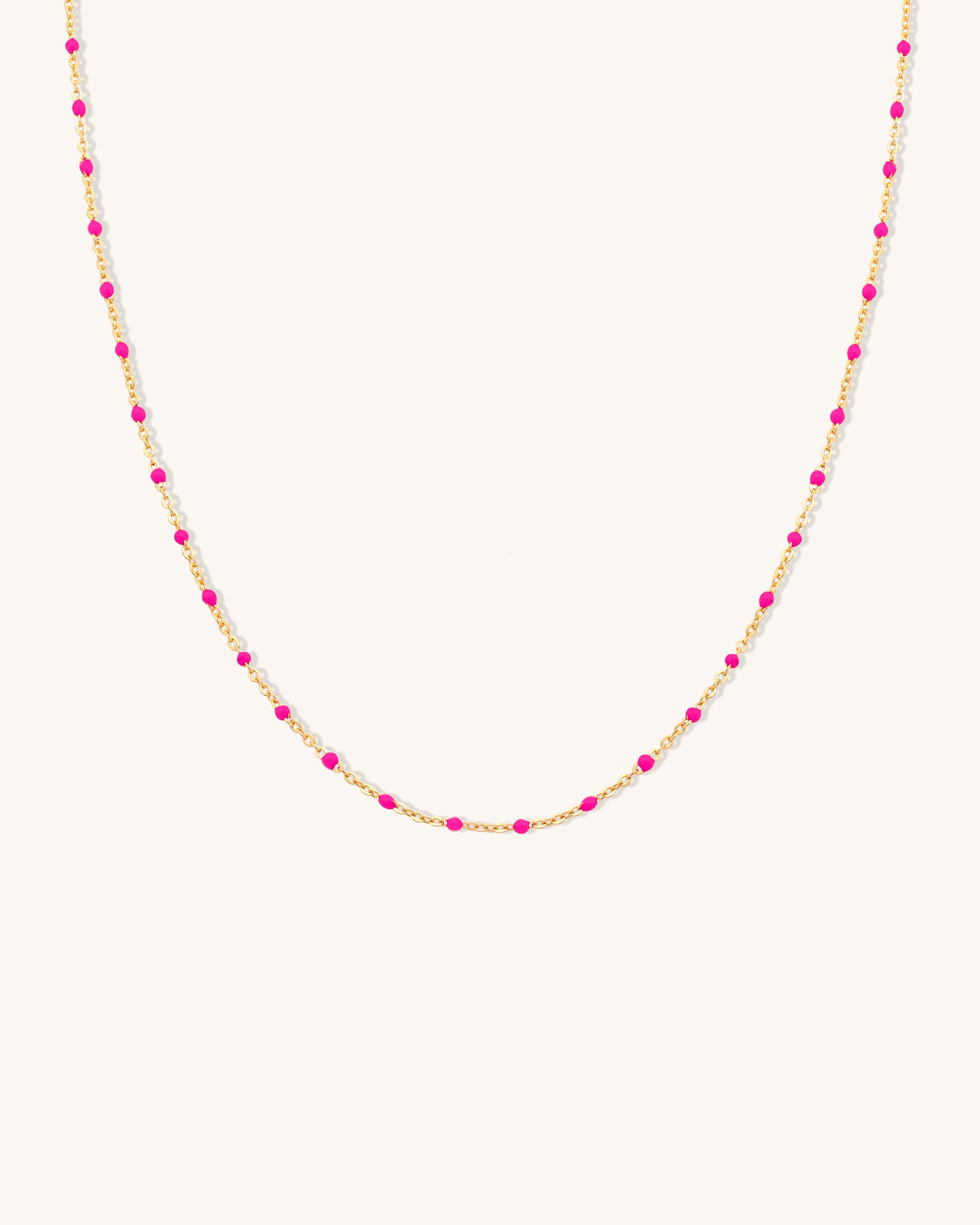 Hot Pink Candy Chain Necklace