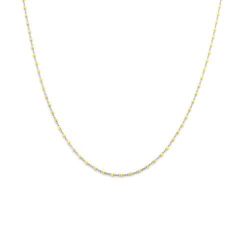 Candy Chain Necklace | Lemon & Silver