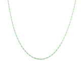 Candy Chain Necklace | Lime & Silver