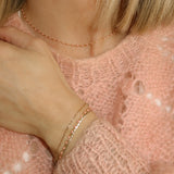 Candy Chain Necklace | Peach Fuzz & Gold