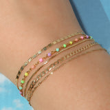 Candy Chain Bracelet | Rainbow & Silver