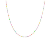 Candy Chain Necklace | Rainbow & Silver