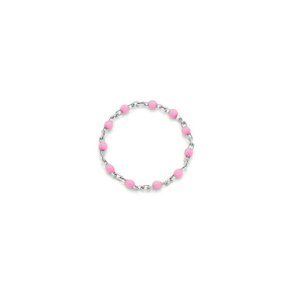 Candy Chain Ring | Bubblegum & Silver