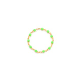 Candy Chain Ring | Lime & Gold