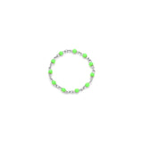 Candy Chain Ring | Lime & Silver