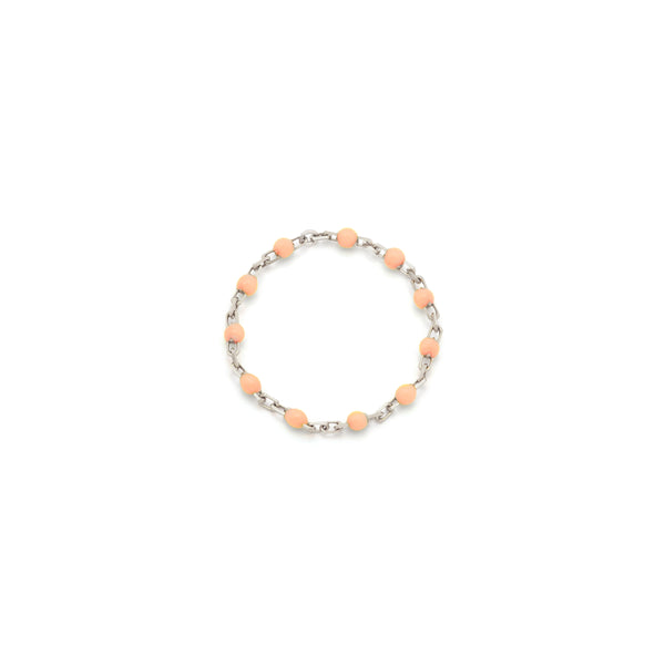 Candy Chain Ring | Peach Fuzz & Silver