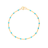 Candy Chain Bracelet | Turquoise & Goldfill